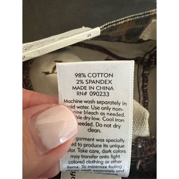 NWT Pacsun Womens Leopard Midi Rise Skinniest Jeans Size 25 - Picture 6 of 6